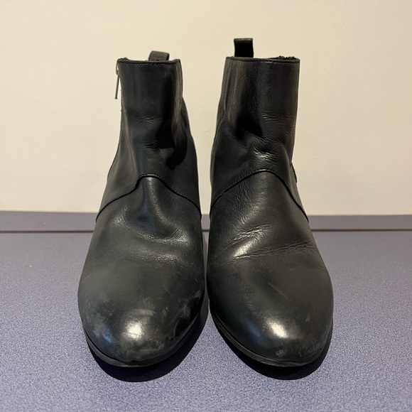 Maje Black Heeled Ankle Bootie With Zip Detail - Picture 4 of 7